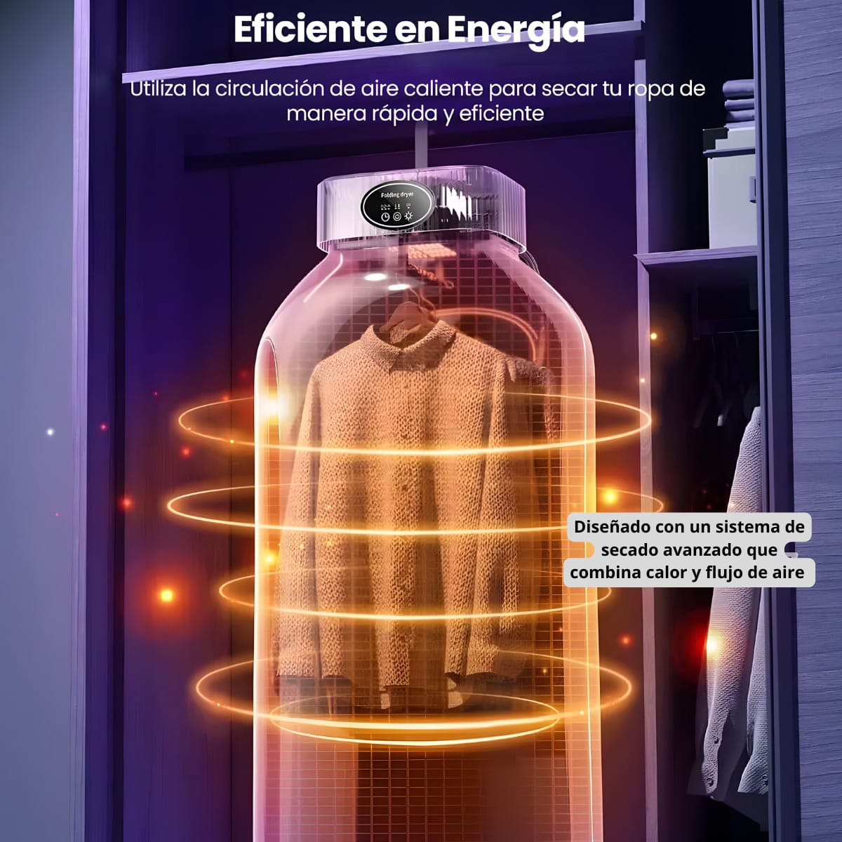 AirFlow Portátil MaxDry: Secador de Ropa Grande + Envío gratis