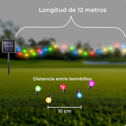 Luces LED Solares de Navidad 10M | ENVÍO GRATIS