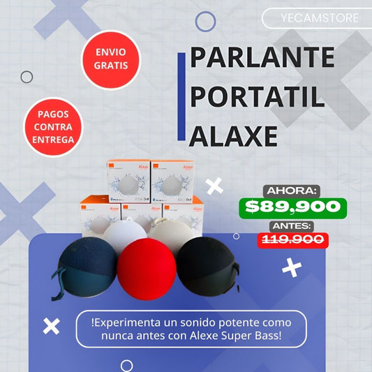 Parlante Portátil Alaxe Super Bass - Sonido Poderoso en cualquier lugar