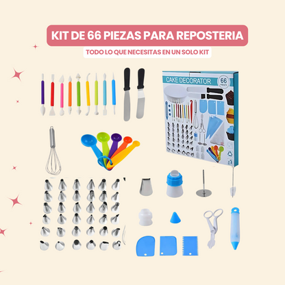 COMBO: Balanza + Batidora + Kit de repostería 66 pcs + ENVÍO GRATIS