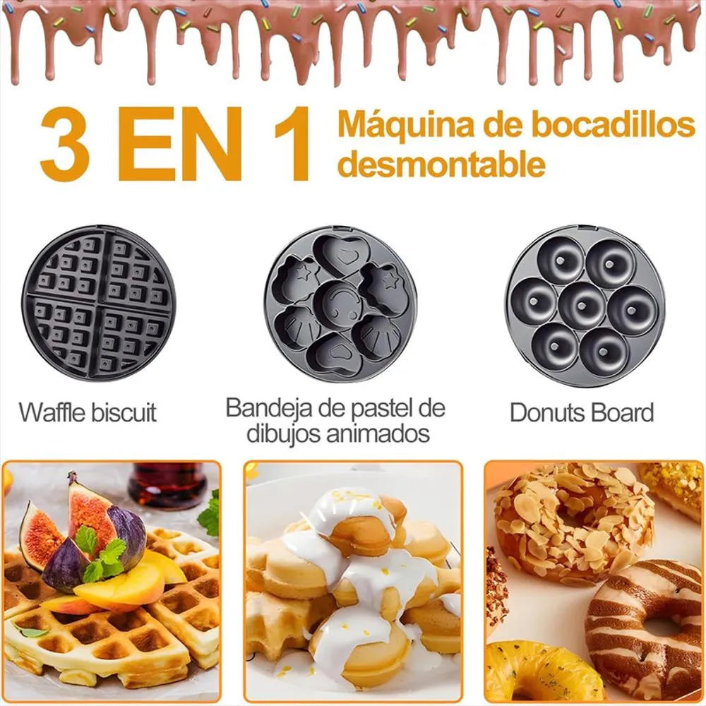 SOKANY 3 en 1 - Waffles, Donas y Cupcakes 🍩🧁🥞
