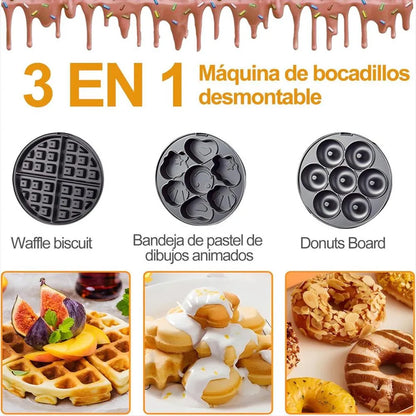 SOKANY 3 en 1 - Waffles, Donas y Cupcakes 🍩🧁🥞